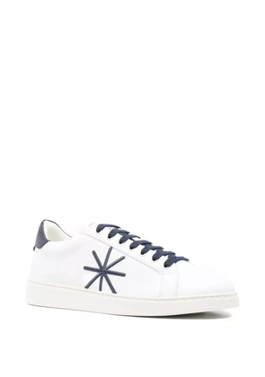 Manuel Ritz star-appliqué leather sneakers - White