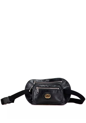 Gucci Pre-Owned 2000-2015 Calfskin Morpheus Double Zip belt bag - Black