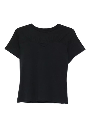 Rails Janis heart-shaped neckline T-shirt - Black