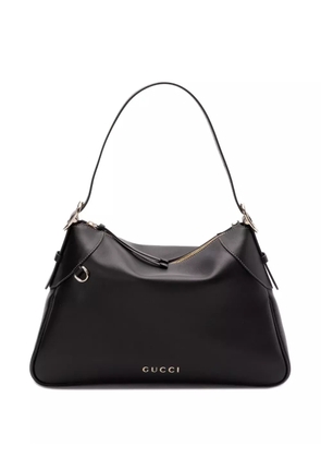 Gucci large GG emblem shoulder bag - Black