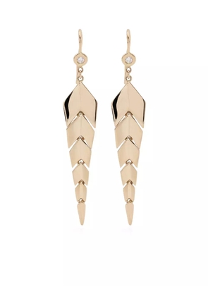 Jacquie Aiche 14kt yellow gold Small Fishtail drop earrings