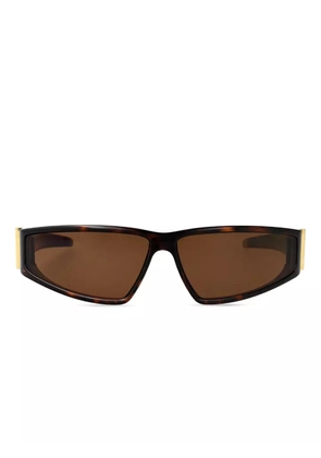 Alexander McQueen Eyewear tortoiseshell frame cat-eye sunglasses - Brown