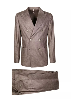Santaniello double-breasted suit - Brown