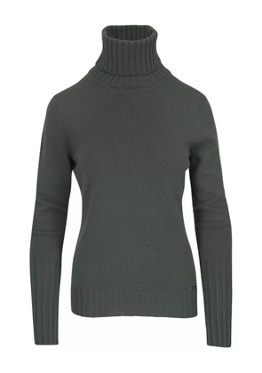 Kiton ribbed turtleneck top - Green