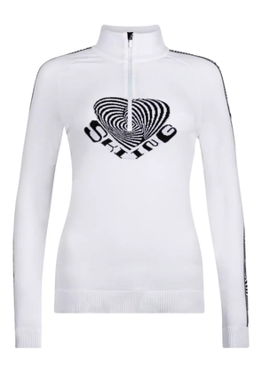NEWLAND intarsia-knit ski top - White
