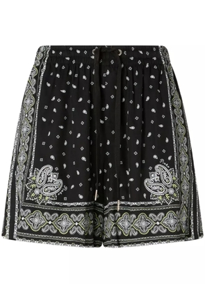 PINKO paisley-print shorts - Black