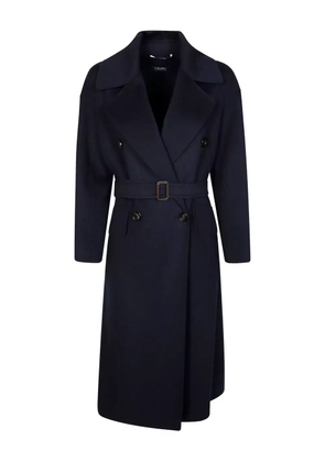'S Max Mara Alice belted double-breasted coat - Blue