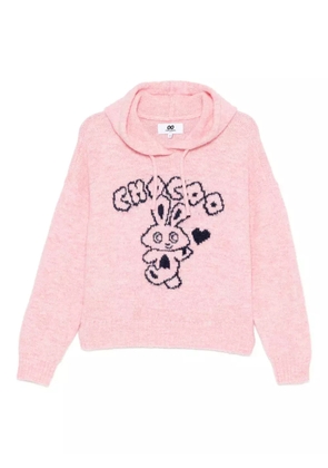 CHOCOOLATE graphic-print hoodie - Pink