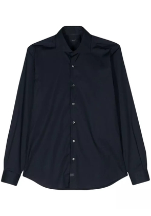Fay spread-collar cotton shirt - Blue