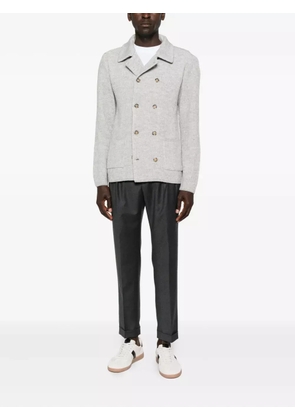 Manuel Ritz double-pleat flannel trousers - Grey