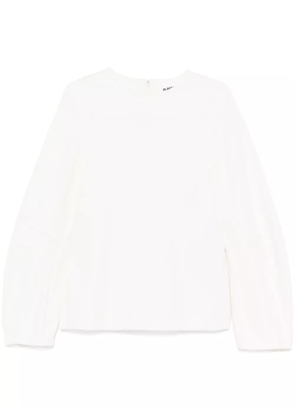 Jil Sander textured sweatshirt - White
