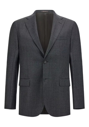 Boggi Milano bird's eye virgin wool blazer - Black
