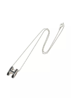 Hermès Pre-Owned 2010s Pop H pendant chain necklace - Silver