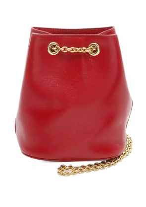 Celine Pre-Owned 2011 Leather Drawstring Chain bucket bag - Red