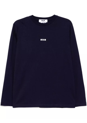 MSGM logo-print T-shirt - Purple