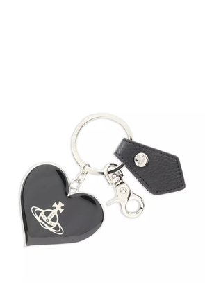 Vivienne Westwood Pre-Owned 2020s heart-shapped Orb keyring - Black