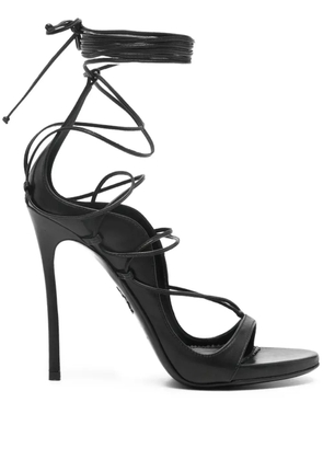 DSQUARED2 105mm leather heeled sandals - Black