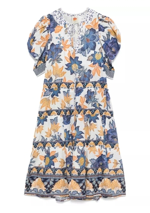 FARM Rio Summer Flowers-print maxi dress - White