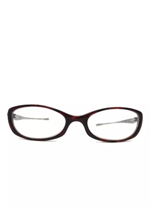 Oakley oval-frame sunglasses - Red