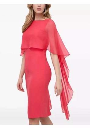 LUISA SPAGNOLI Prose cape-sleeve dress - Pink