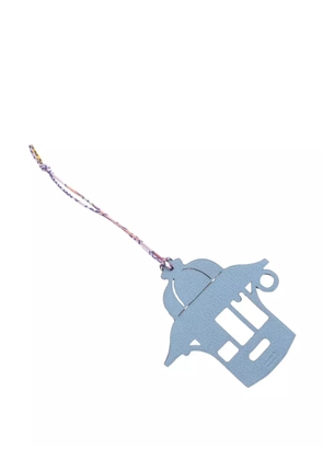 Hermès Pre-Owned 2021-2025 Clemence and Chevre Chamkila Petit 3H Kiosk Bag Charm - Blue