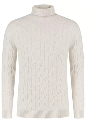 Borrelli cable-knit sweater - Neutrals