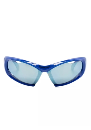 Balenciaga Eyewear Dynamo oversize-frame sunglasses - Blue