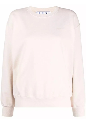 Off-White Diag-print crew-neck sweatshirt - Neutrals