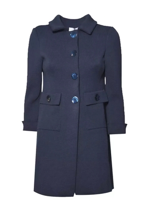 Charlott single-breasted coat - Blue