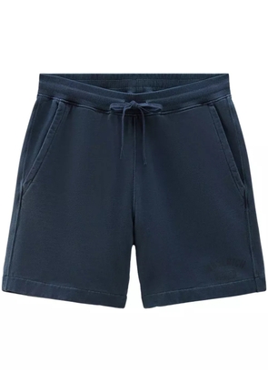 Woolrich drawstring cotton track shorts - Blue