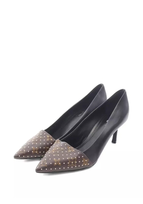 Louis Vuitton Pre-Owned monogram studded pumps - Brown
