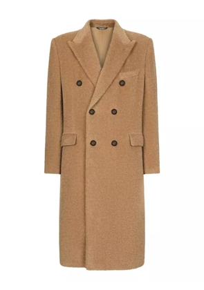 Dolce & Gabbana double-breasted wool coat - Brown