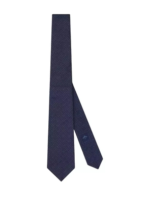 Gucci patterned silk tie - Blue