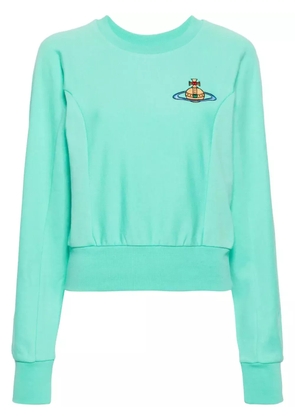 Vivienne Westwood Orb-embroidered cotton sweatshirt - Green