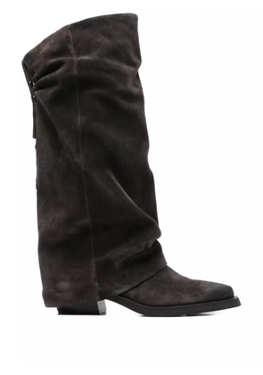 Ash Liam buttoned leather boots - Brown