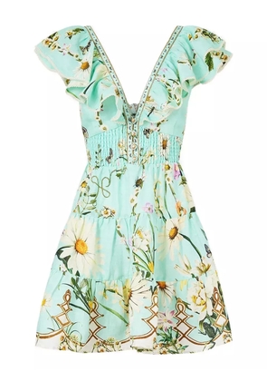 Camilla Freefall midi dress - Green
