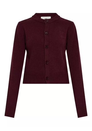 AMI Paris button embroidered cardigan