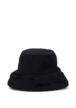 Y's shimmering memory-fabric bucket hat - Black