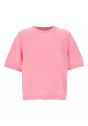 Soft Goat brushed short-sleeve top - Pink
