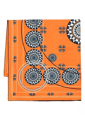 N.Peal printed scarf - Orange