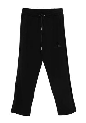 LES HOMMES logo-embroidered track pants - Black