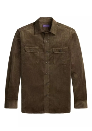 Ralph Lauren Purple Label corduroy chest-pocket shirt - Brown