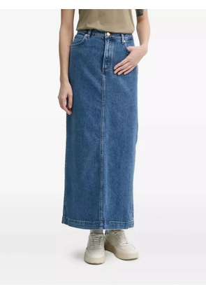 Marc O'Polo button-fastening denim maxi skirt - Blue