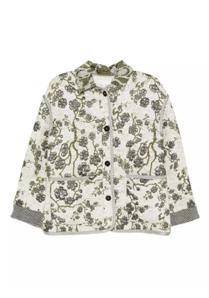 Forte Forte floral-print button jacket - Grey