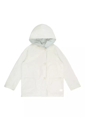 OOF WEAR hooded button-fastening jacket - White