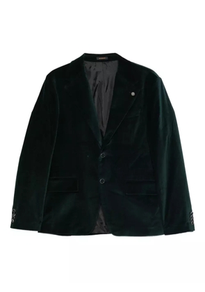 OFFICINA 36 velvet two-button blazer - Green