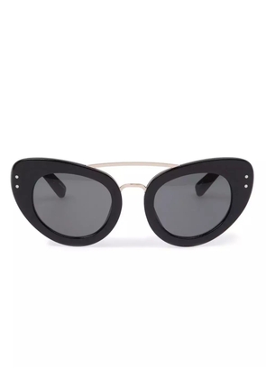Linda Farrow 'Erdem 7' diamante browline sunglasses - Black