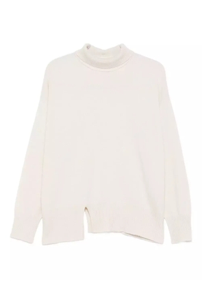Antonelli side-slit sweater - Neutrals