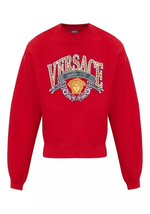 Versace Medusa-appliqué sweatshirt - Red
