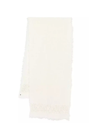 Faliero Sarti sequin-embellished fringed scarf - Neutrals